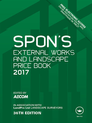 cover image of Spon's External Works and Landscape Price Book 2017